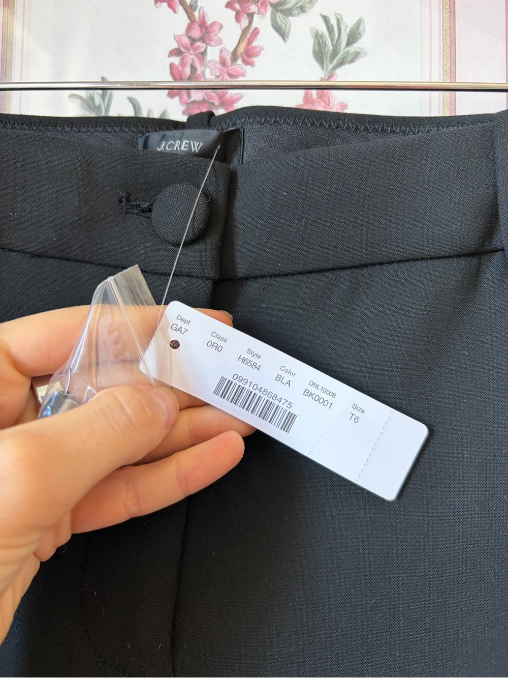 NWT J. Crew High Rise Cameron Pants in Black 6 Tall - Picture 9 of 9